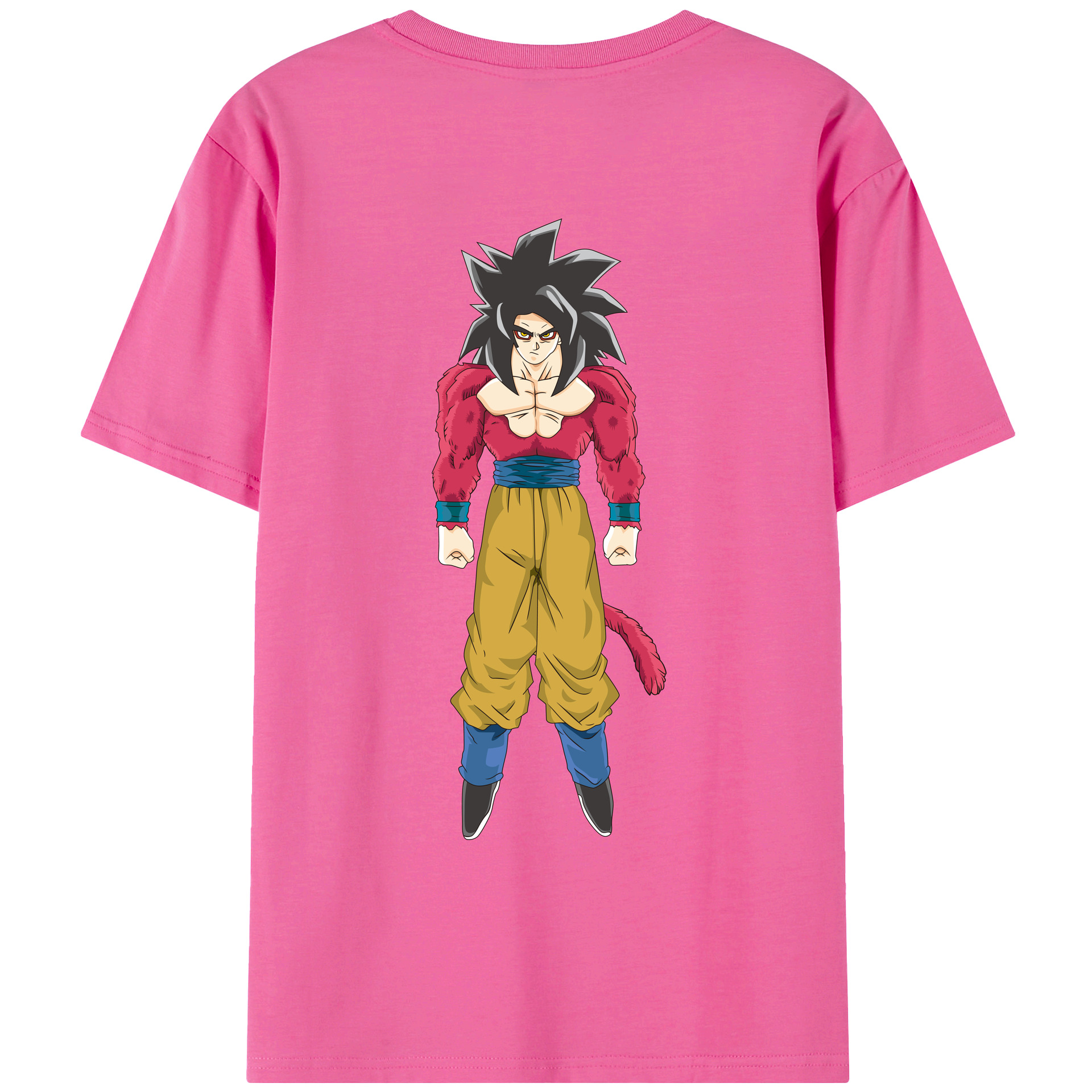 （画像用） ドラゴンボール 孫悟空（そん ごくう）Son Goku カカロット DRAGON BALL Kakarotto レディース半袖Tシャツ(バックプリント)